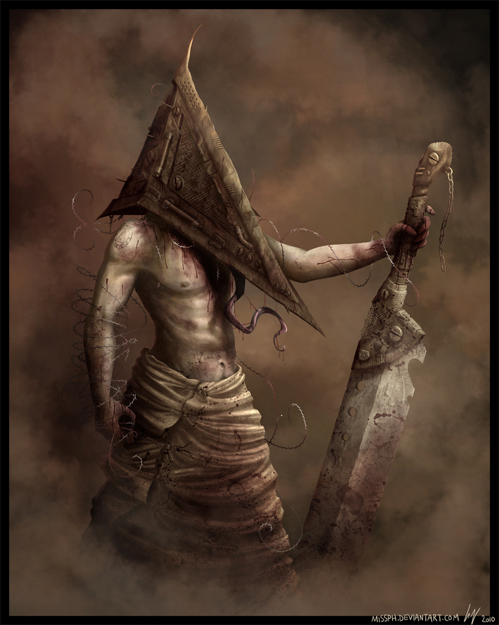 Pyramid Head Silent Hill 2 Fan Art by GabeLogan3D on DeviantArt