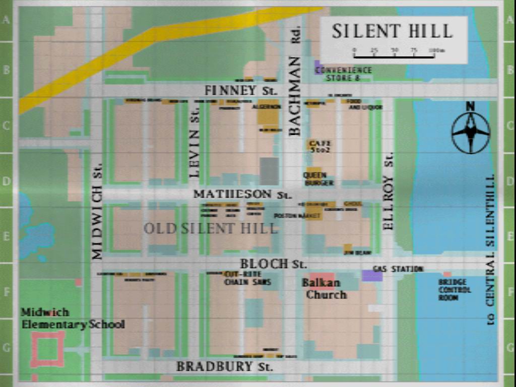 Silent Hill 3 Maps - Silent Hill Memories