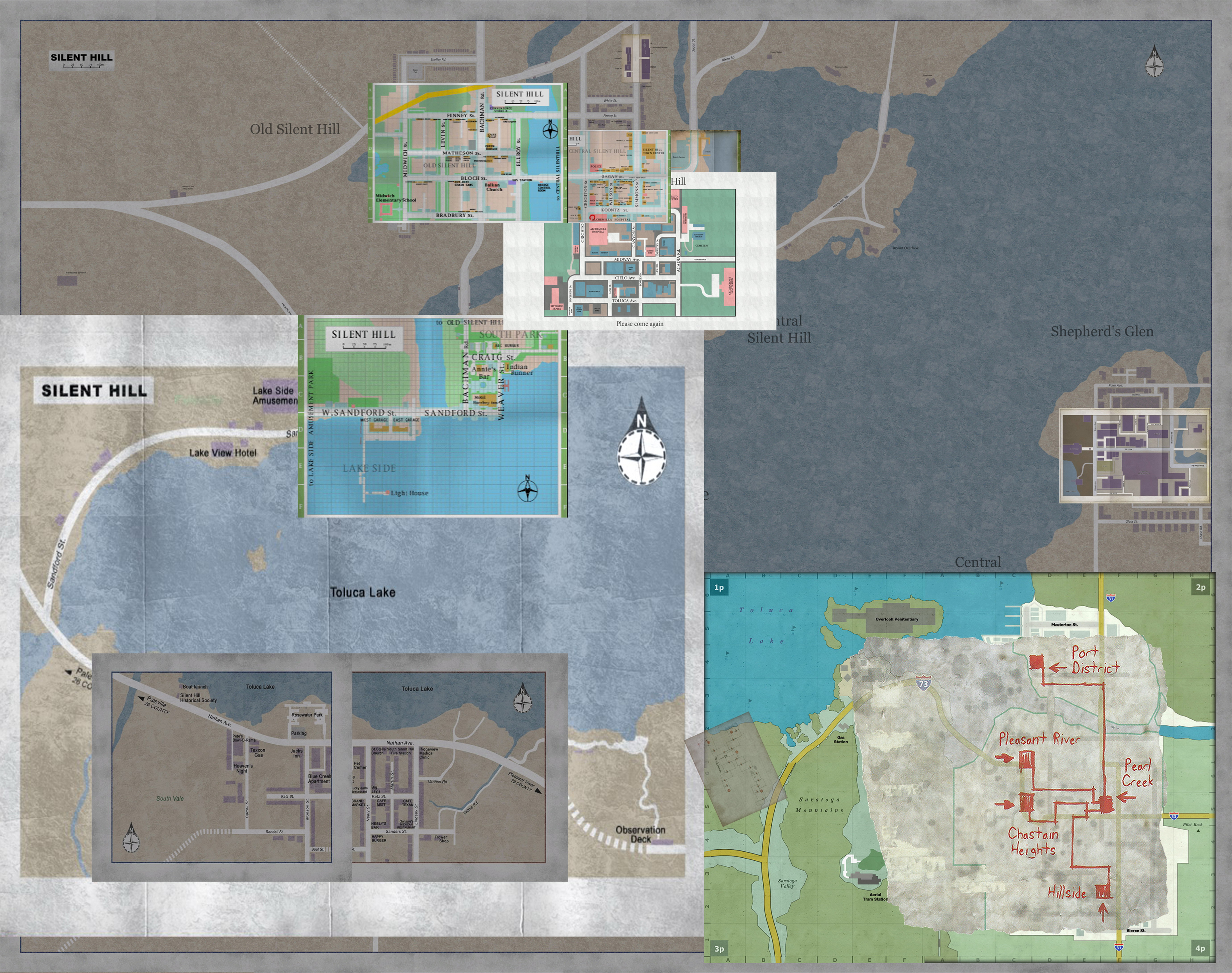 Silent Hill Maps - Silent Hill Memories