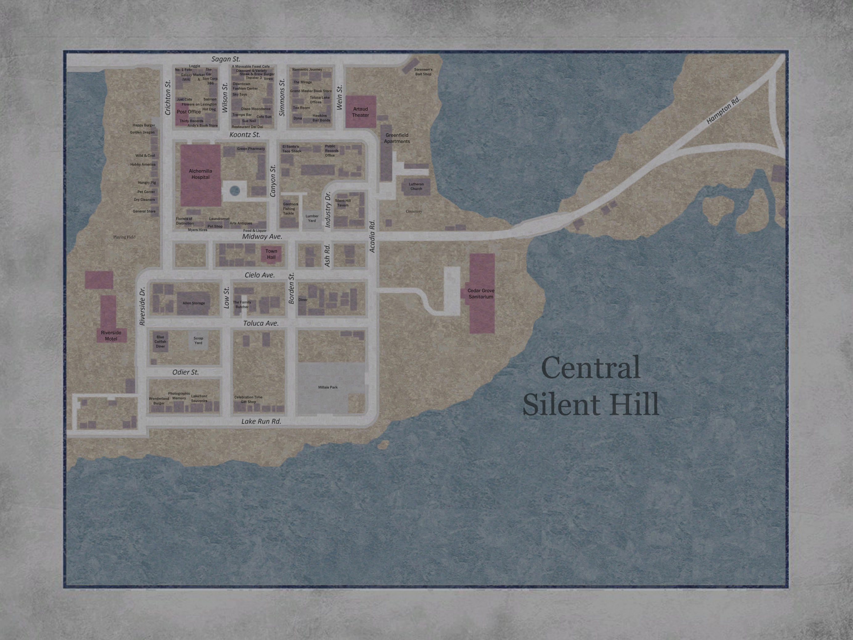 Silent Hill Maps Silent Hill Memories