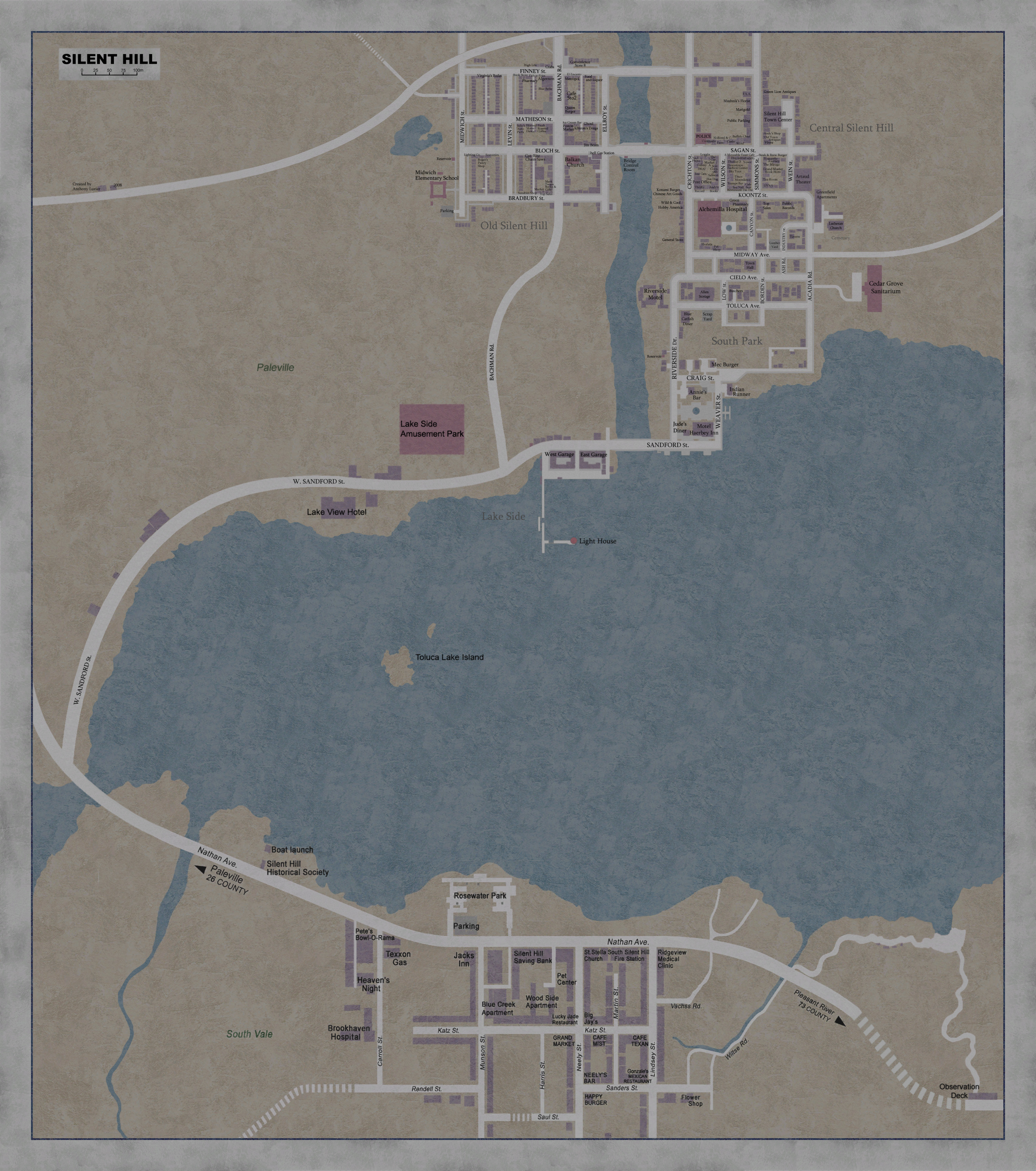 Silent Hill Maps - Silent Hill Memories