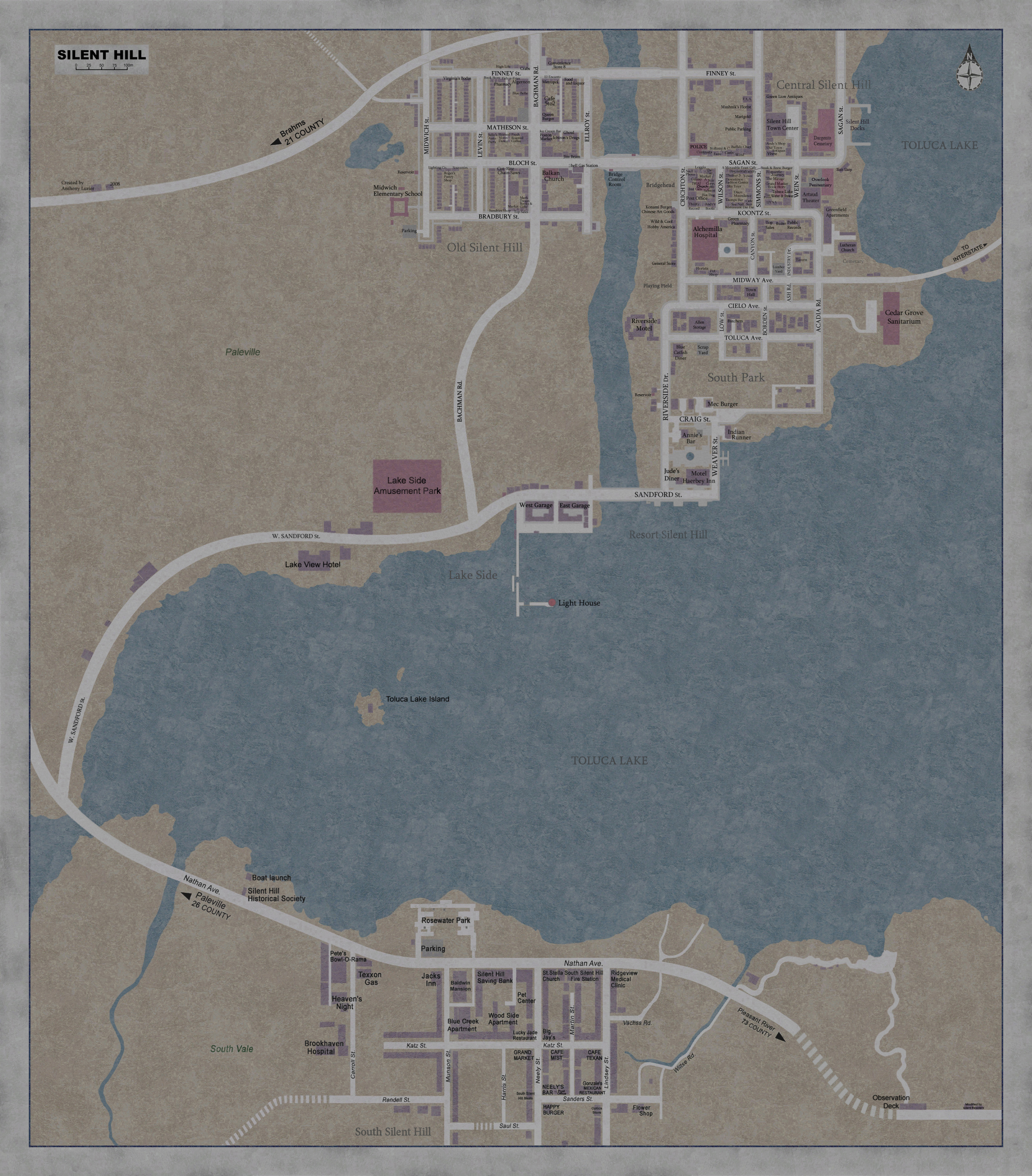 Silent Hill 3 Maps - Silent Hill Memories