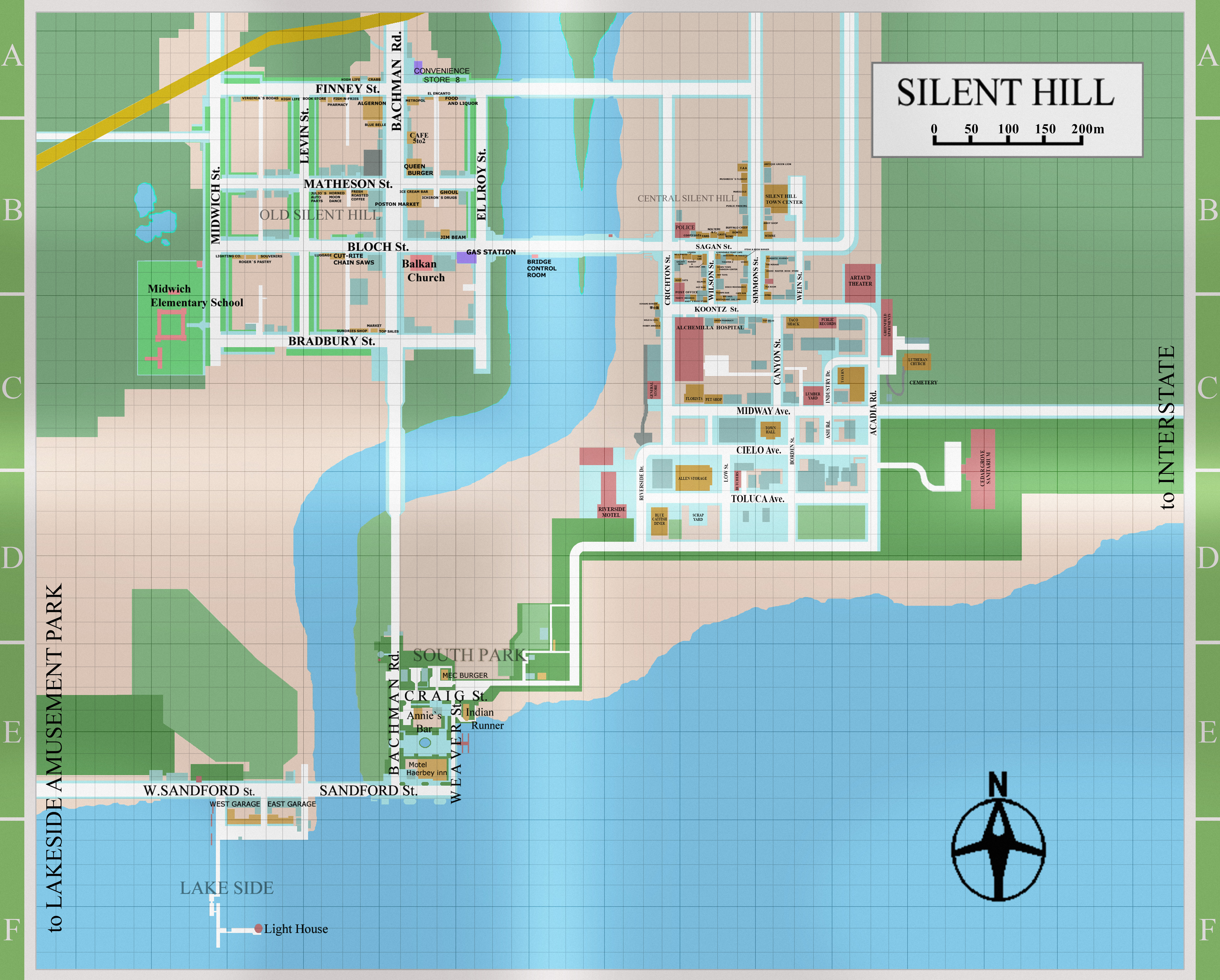 Silent Hill 3 Maps - Silent Hill Memories