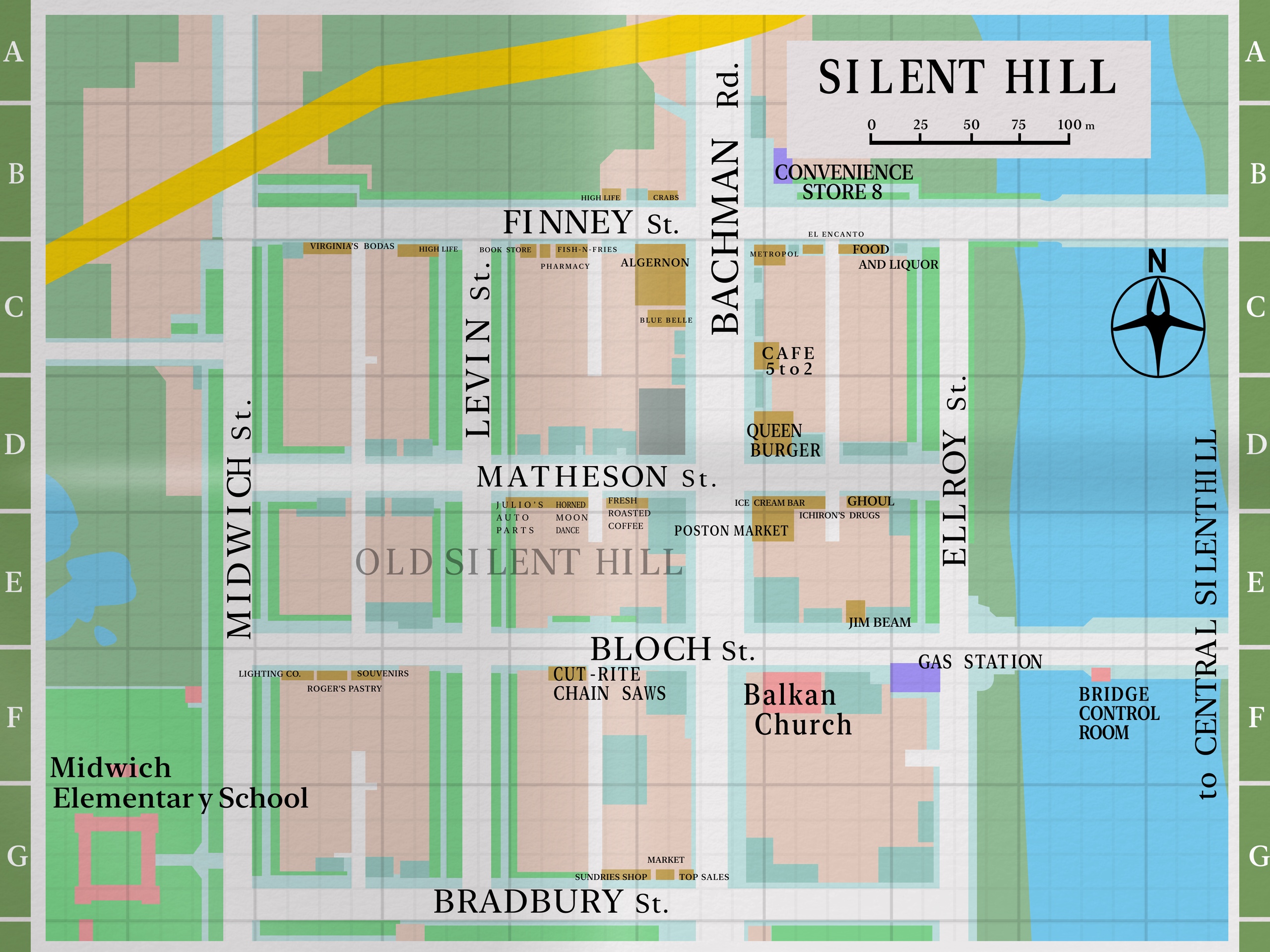 Silent Hill map  Silent hill, Silent hill game, Horror game