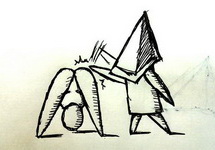 Pyramid Head-chan doodle