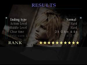 Silent Hill 2 game result screen