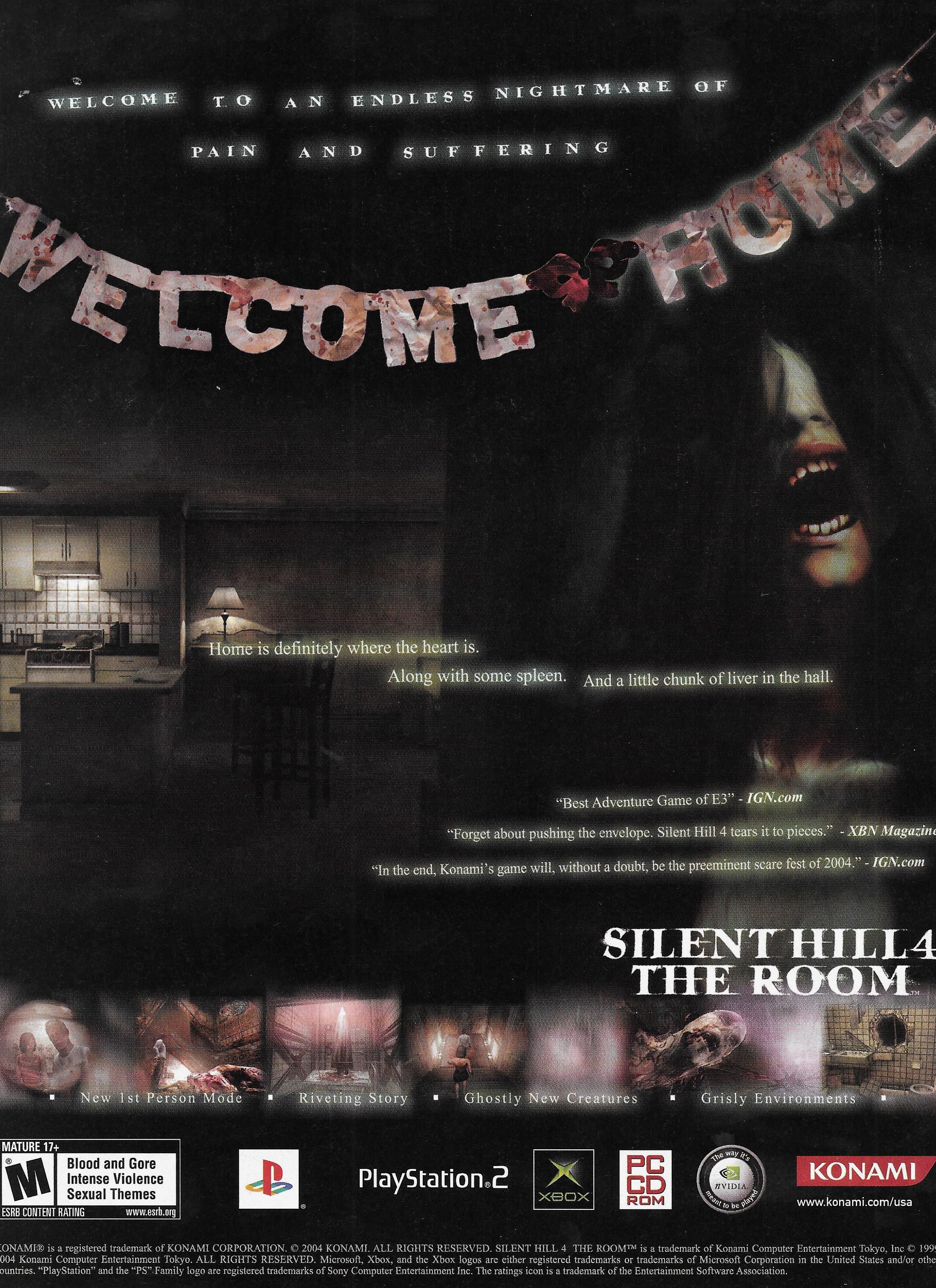 Konami Silent Hill 4: The Room Games