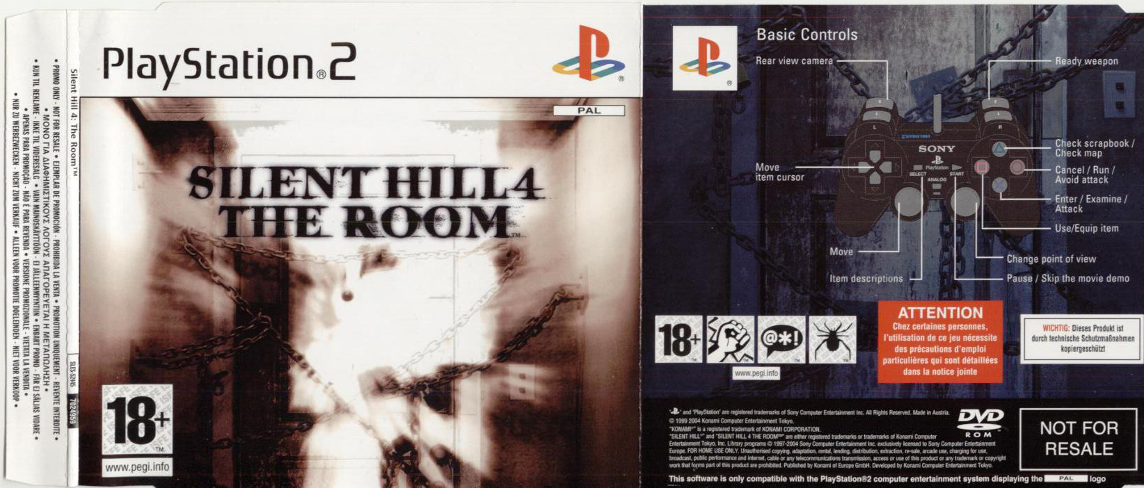 Silent Hill 4: The Room (Sony PlayStation 2, 2004) for sale online