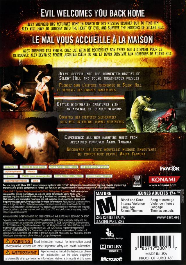 Silent Hill Homecoming PC DVD-ROM Germany — Complete Art Scans