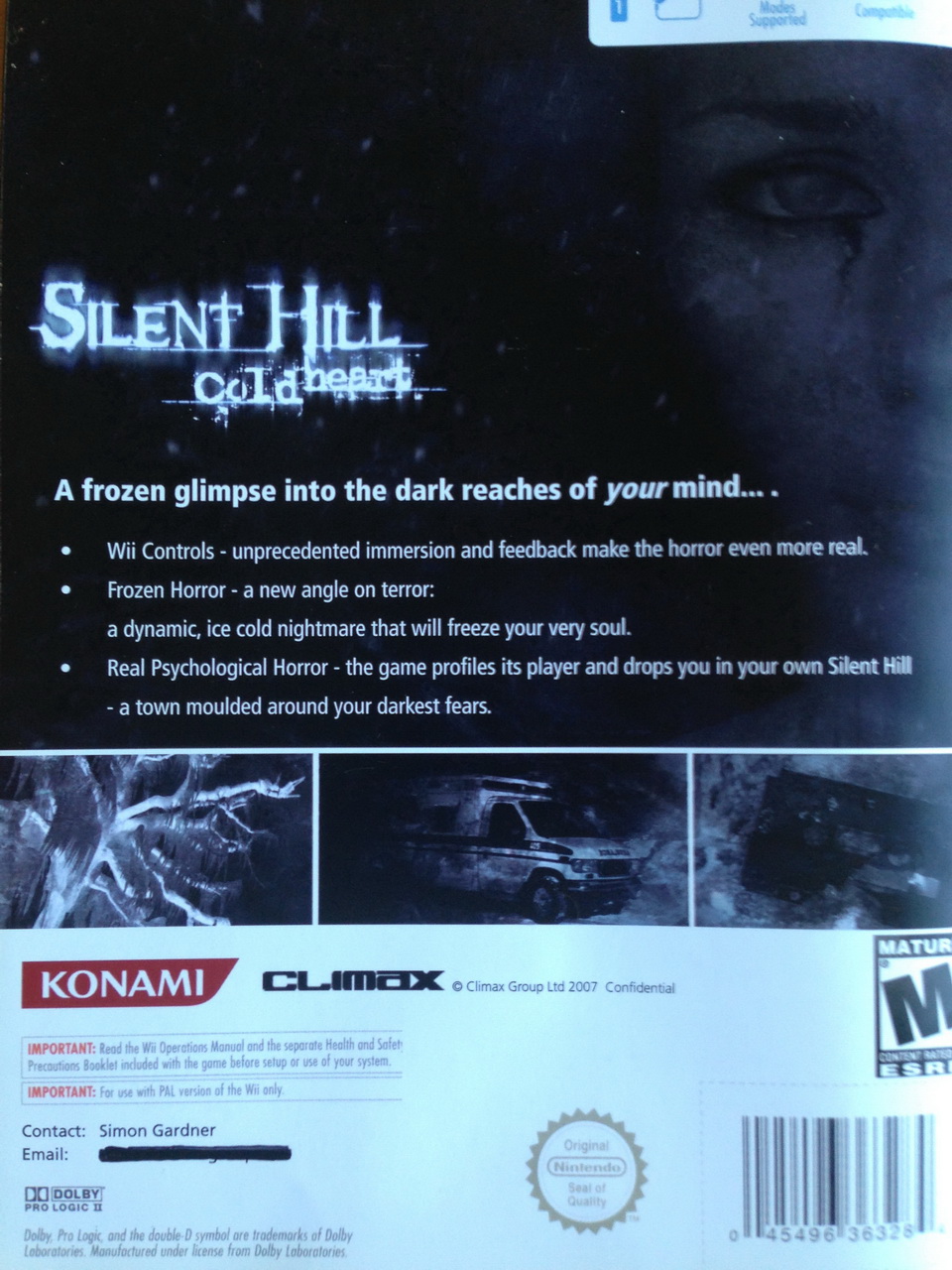 2014.12.08 Концепт-документ Silent Hill: Cold Heart.