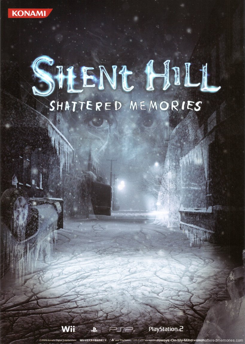 Флаер и открытка Silent Hill: Shattered Memories с выставки TGS 2009. 