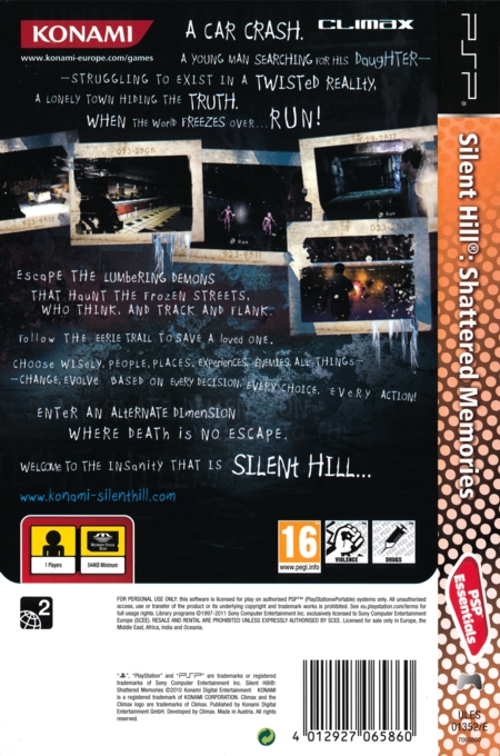 Silent Hill - Shattered Memories (USA) (En,Fr,Es) ISO < PS2 ISOs